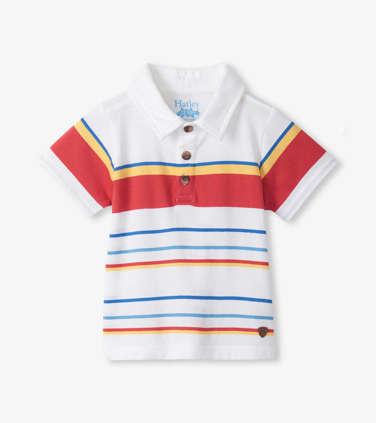 Baby & Toddler Boys Seascape Stripes Peached Jersey Polo T-Shirt - Hatley Baby & Toddler