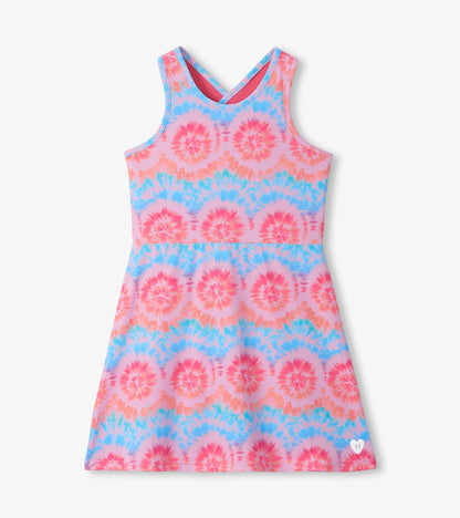 Girls Starburst Tie Dye Active A-Line Dress - Hatley Girls