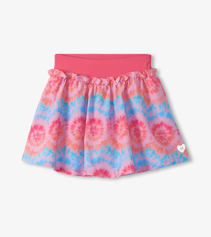 Girls Starburst Tie Dye Ruffle Skort - Hatley Girls