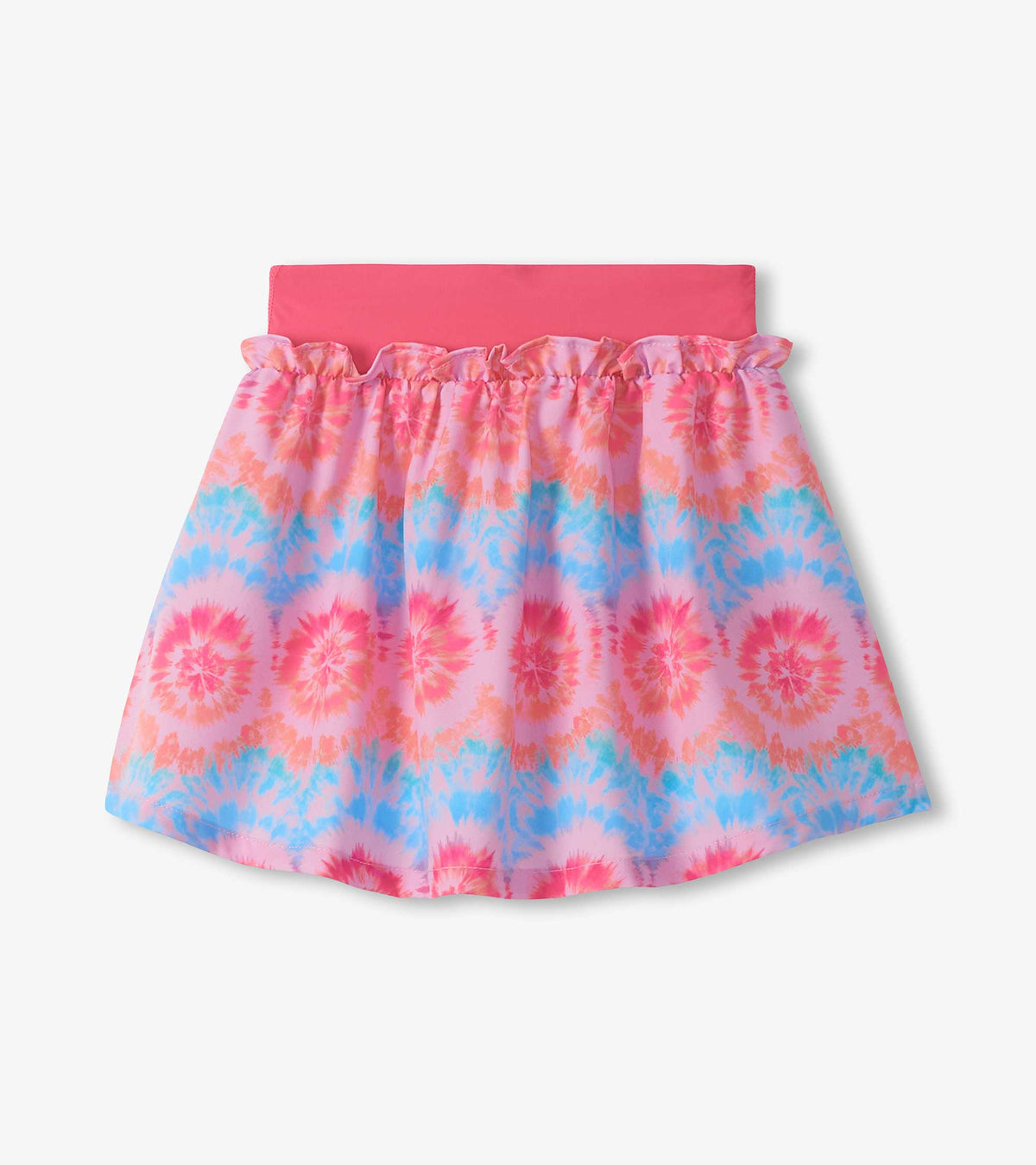 Girls Starburst Tie Dye Ruffle Skort - Hatley Girls