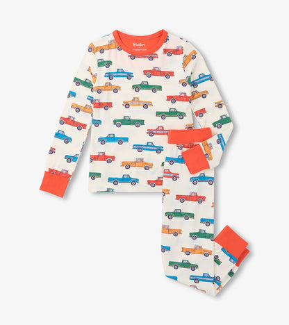 Boys Trucks Bamboo Pajama Set - Hatley Boys