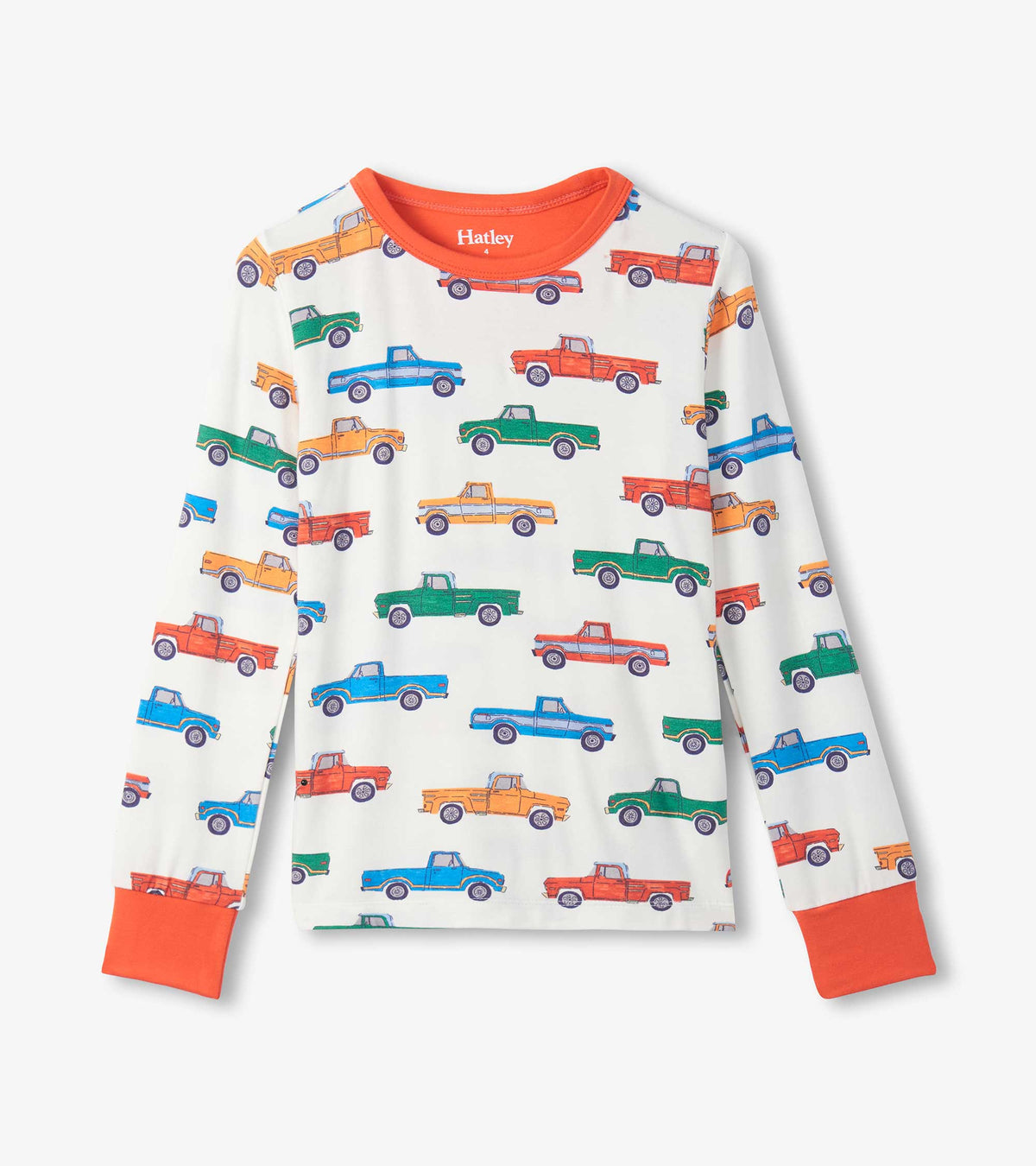 Boys Trucks Bamboo Pajama Set - Hatley Boys