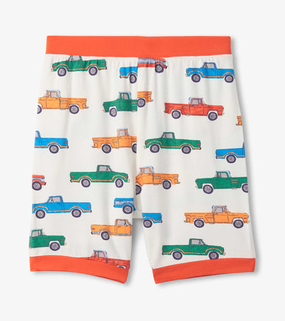 Boys Trucks Bamboo Short Pajama Set - Hatley Boys