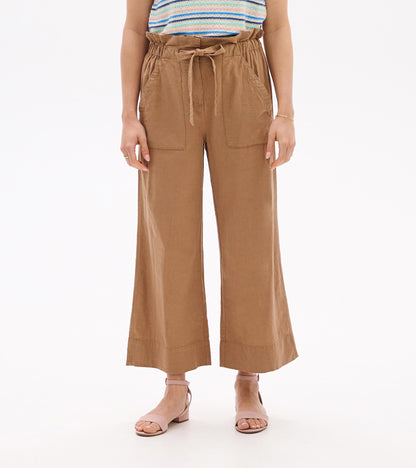 Tie Front Pants - Tiger's Eye - Hatley Women