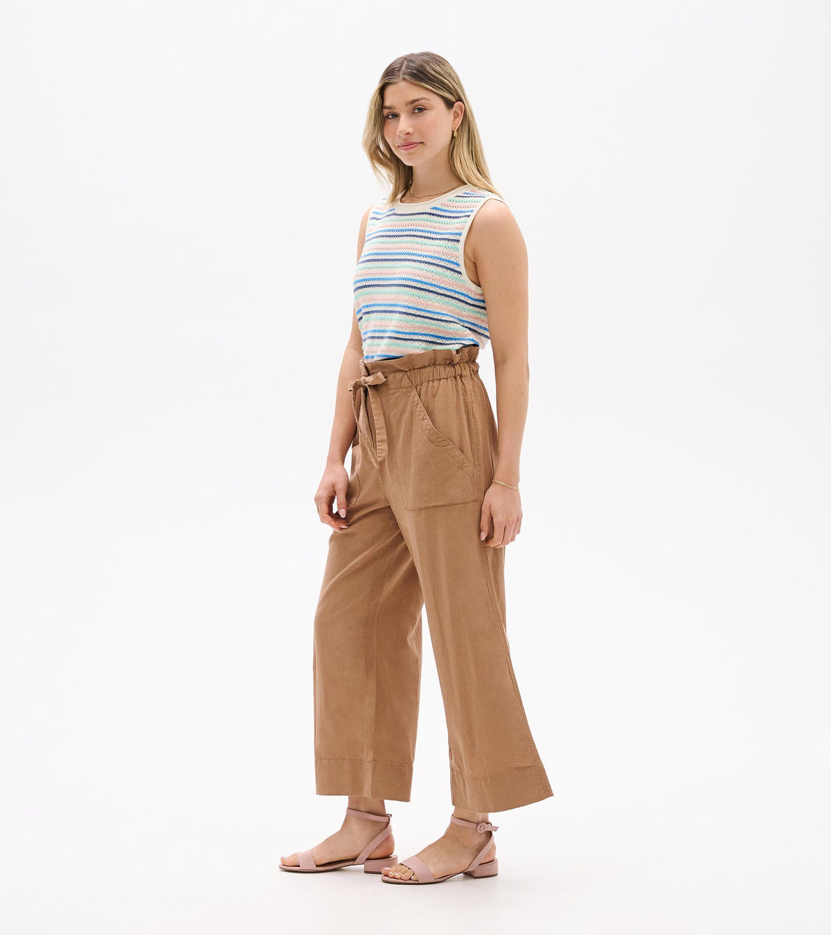 Tie Front Pants - Tiger's Eye - Hatley Women