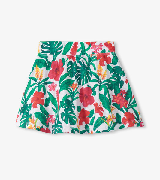 Girls Tropical Flowers Floaty Skort - Hatley Girls