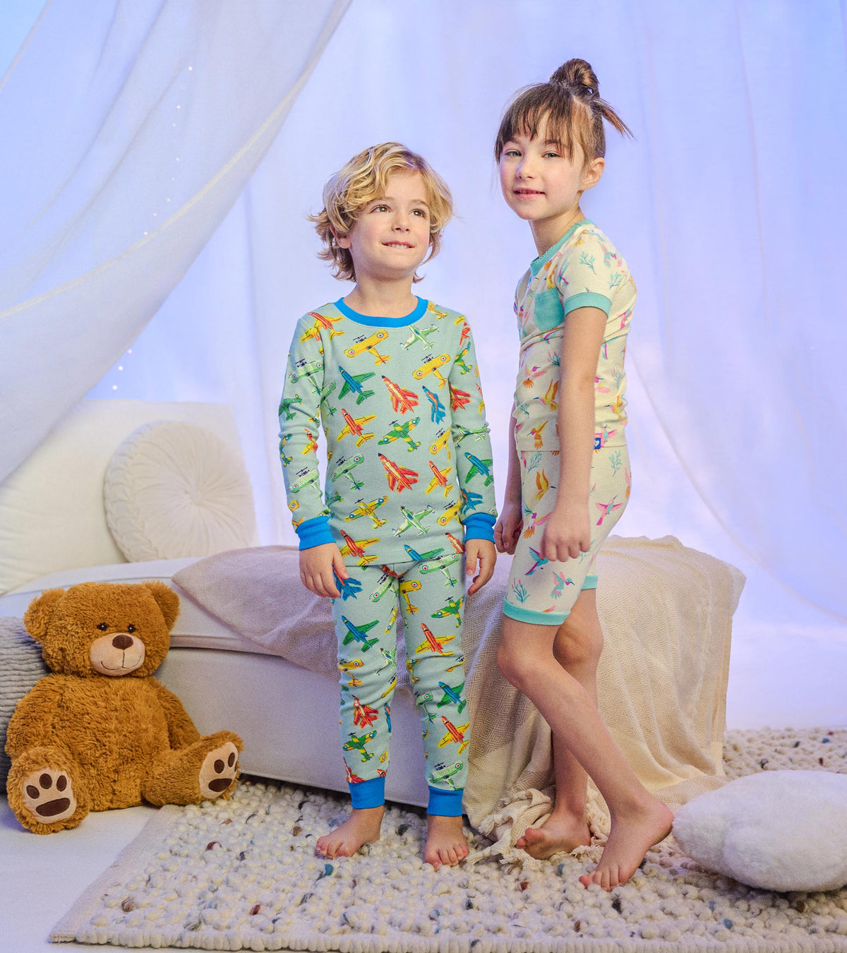 Boys Vintage Aircrafts Cotton Pajama Set - Hatley Boys