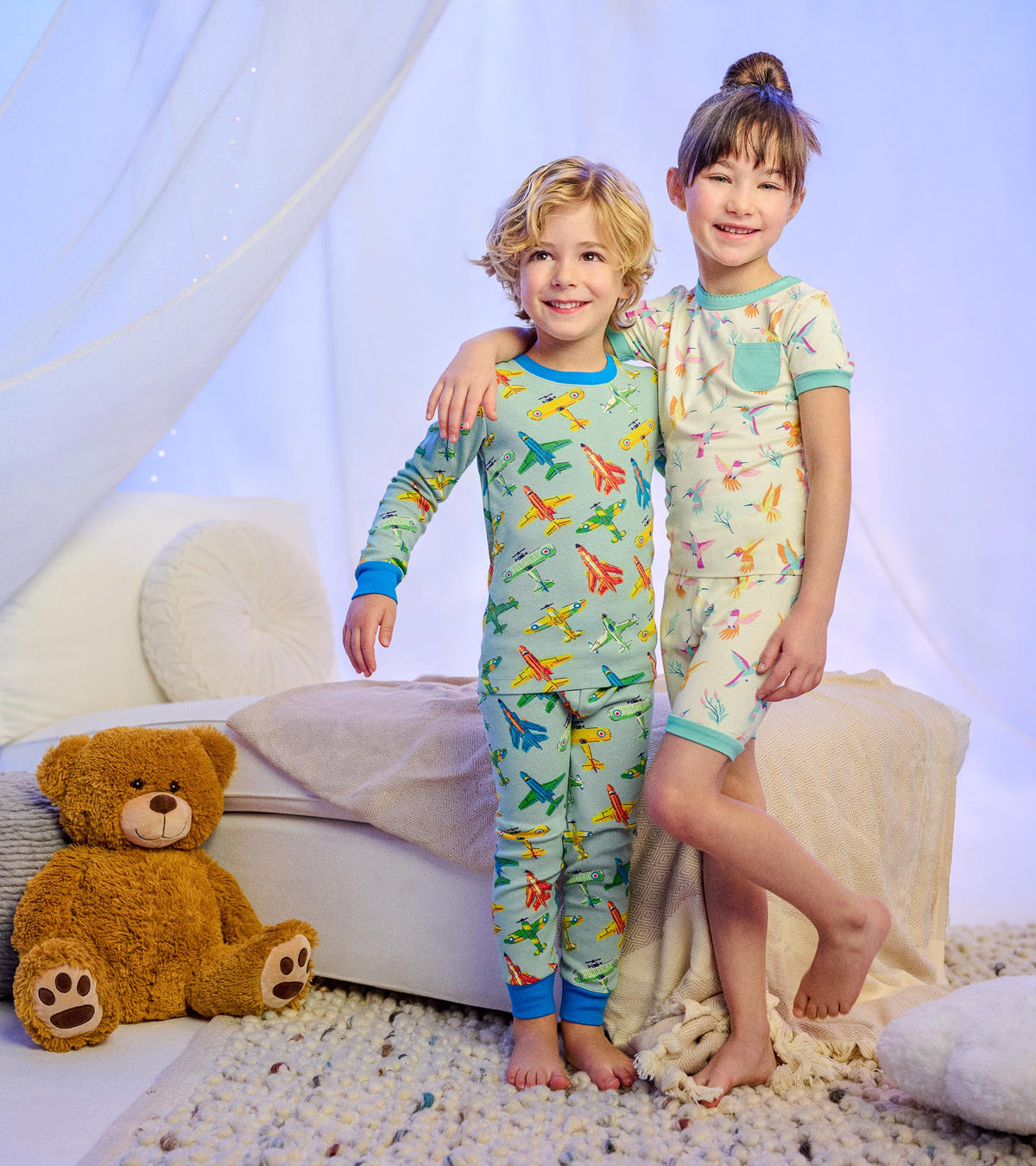 Boys Vintage Aircrafts Cotton Pajama Set - Hatley Boys