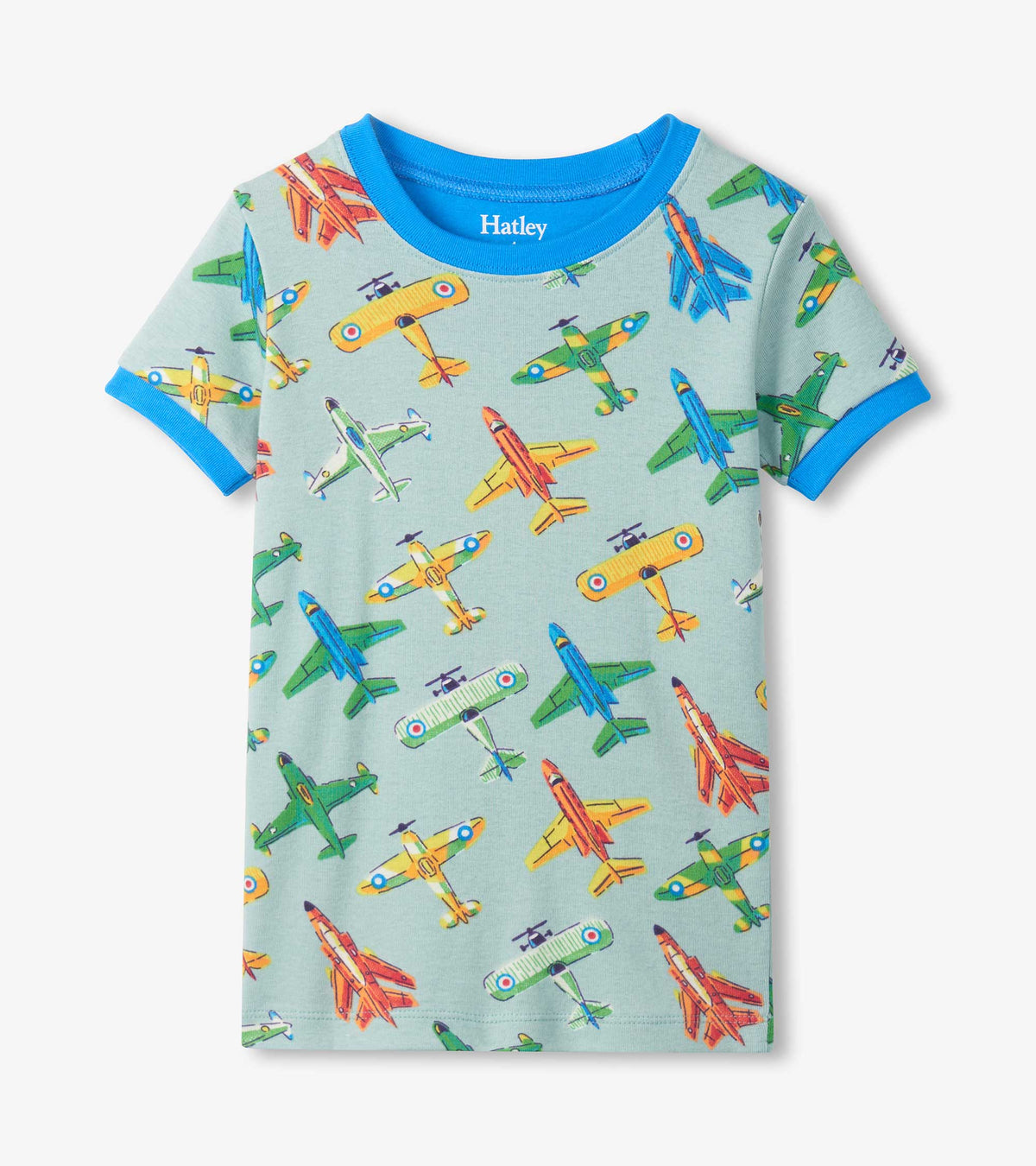 Boys Vintage Aircrafts Cotton Short Pajama Set - Hatley Boys