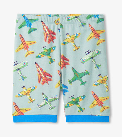 Boys Vintage Aircrafts Cotton Short Pajama Set - Hatley Boys