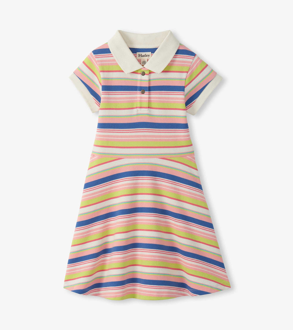 Girls Vintage Camp Stripe Pique Polo Dress - Hatley Girls
