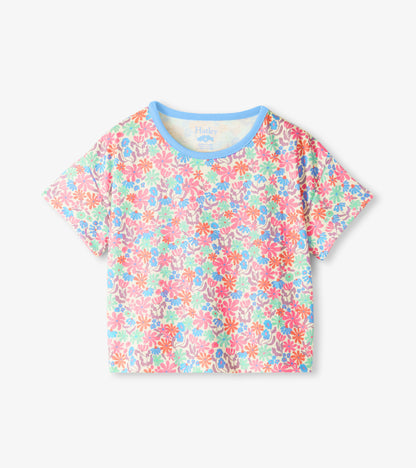 Girls Whimsical Flowers Short Sleep Set - Hatley Girls