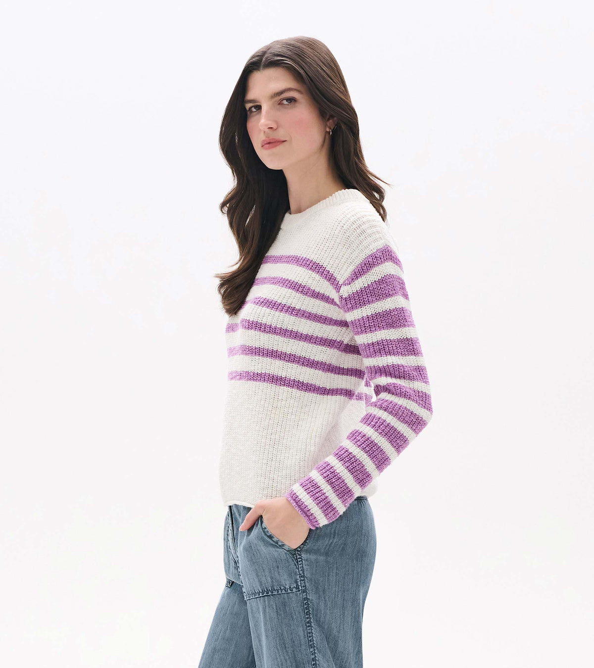 Athena Sweater - English Lavender - Hatley Women