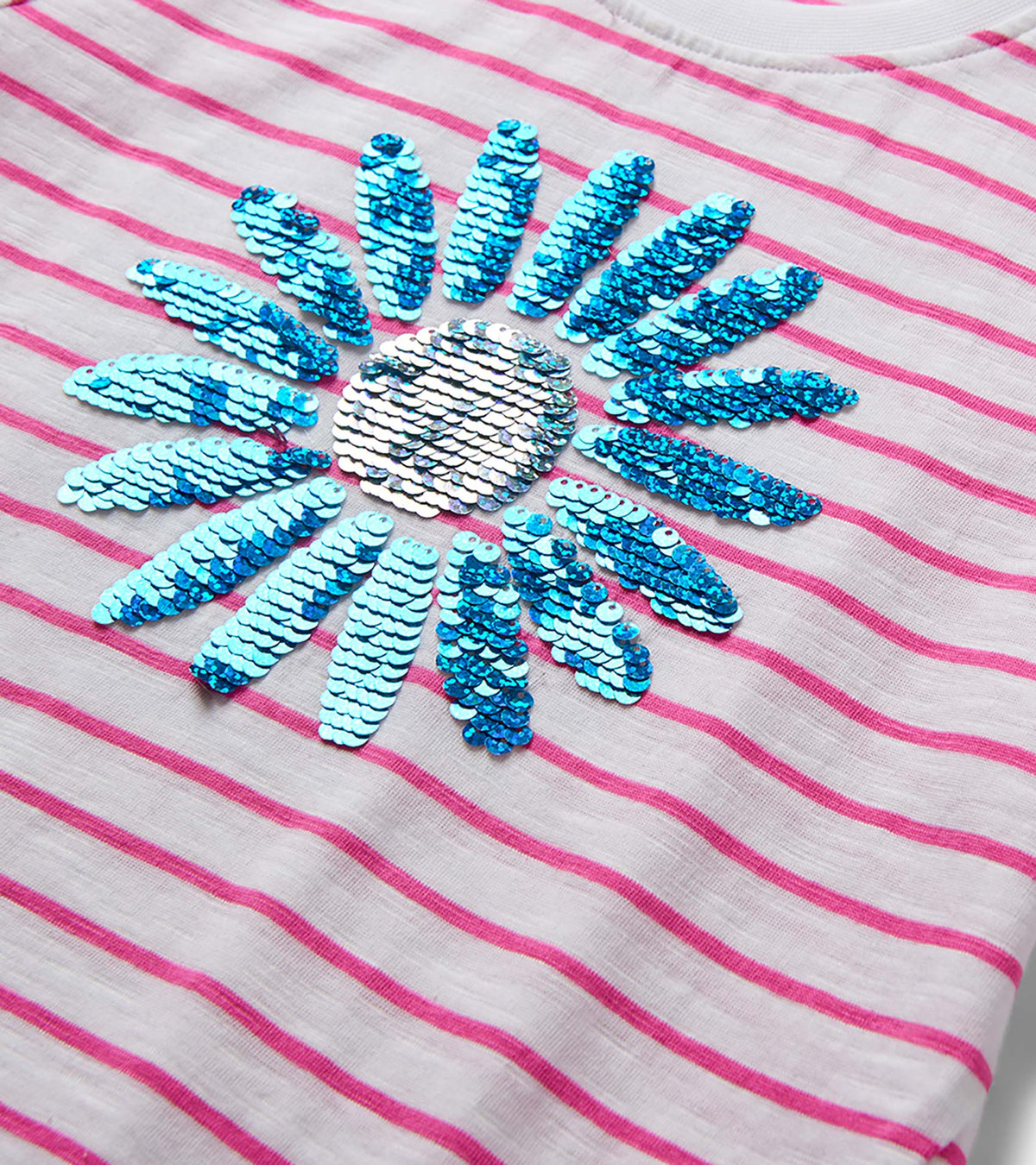 Girls Radiant Flower Striped Tie Front T-Shirt - Hatley Girls