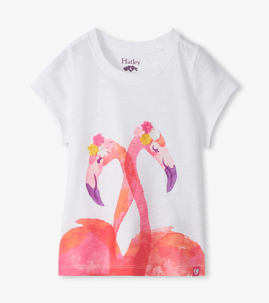 Girls Flamingos Graphic Tee - Hatley Girls