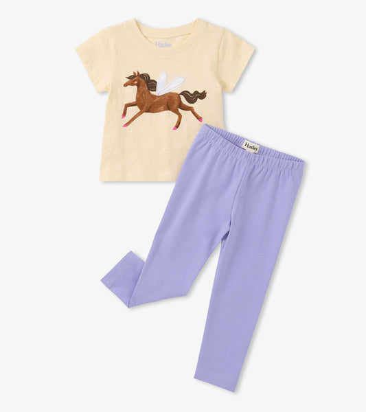 Baby & Toddler Girls Dreamy Horse T-Shirt & Legging Set - Hatley Baby & Toddler