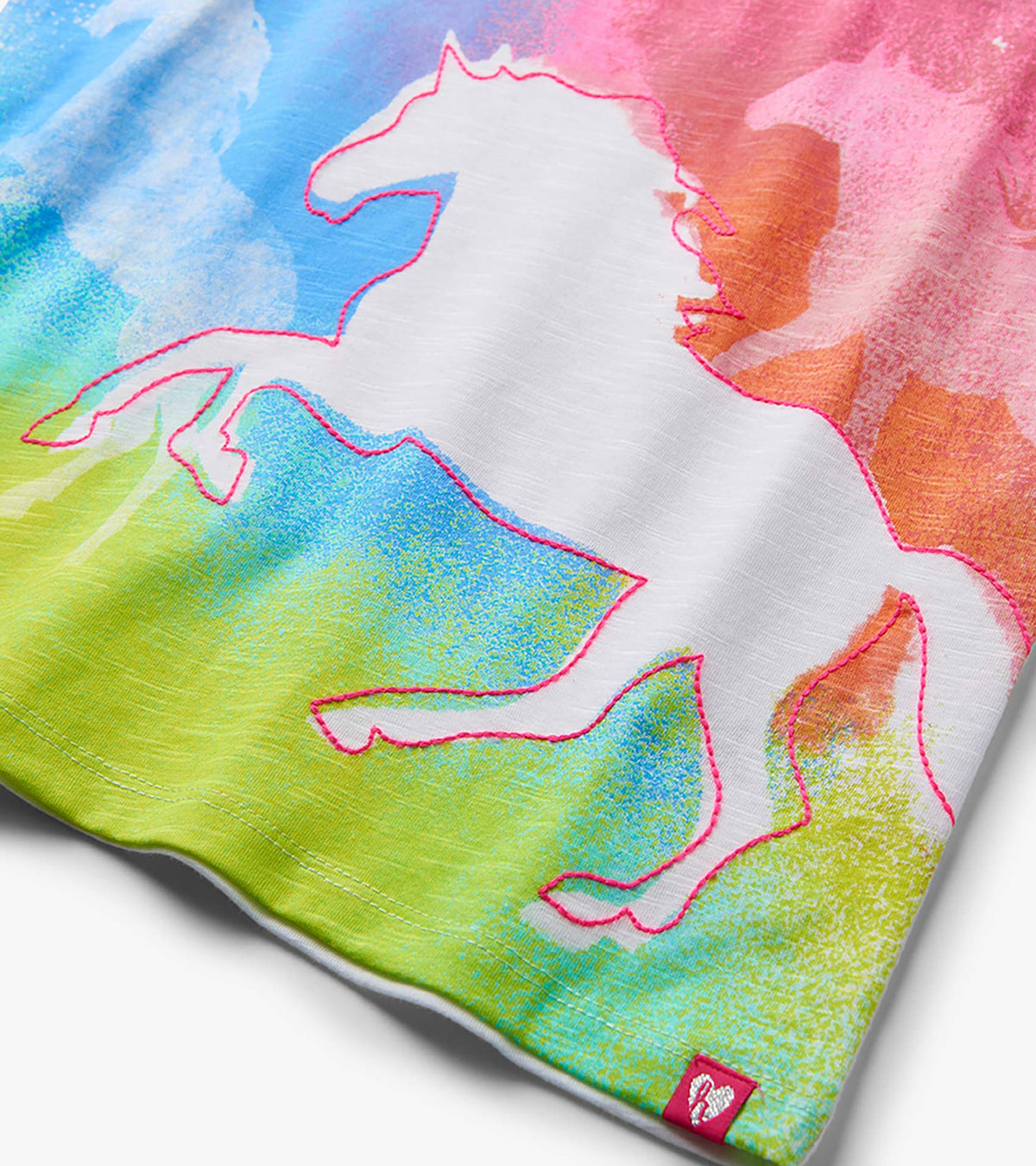 Girls Running Horses Graphic Tee - Hatley Girls