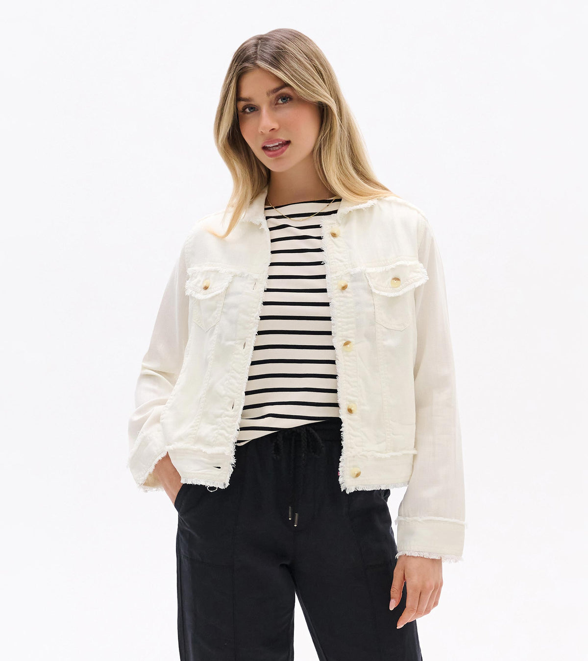 Tencel Jacket - Whisper White - Hatley Women