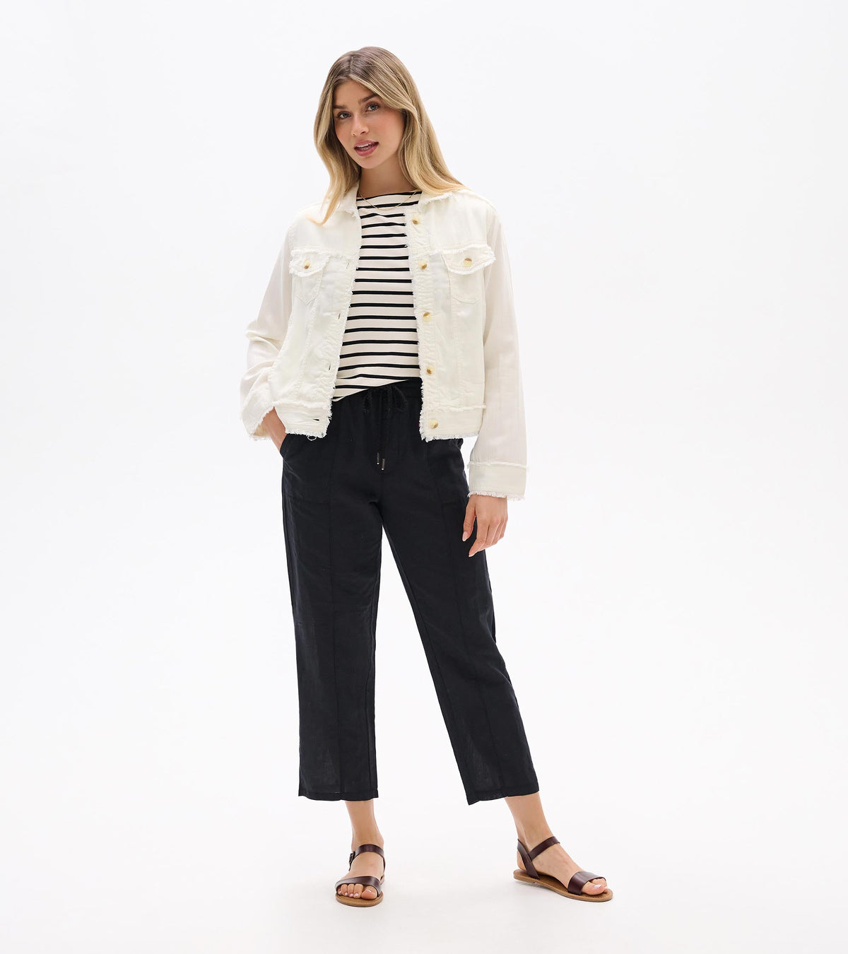 Tencel Jacket - Whisper White - Hatley Women