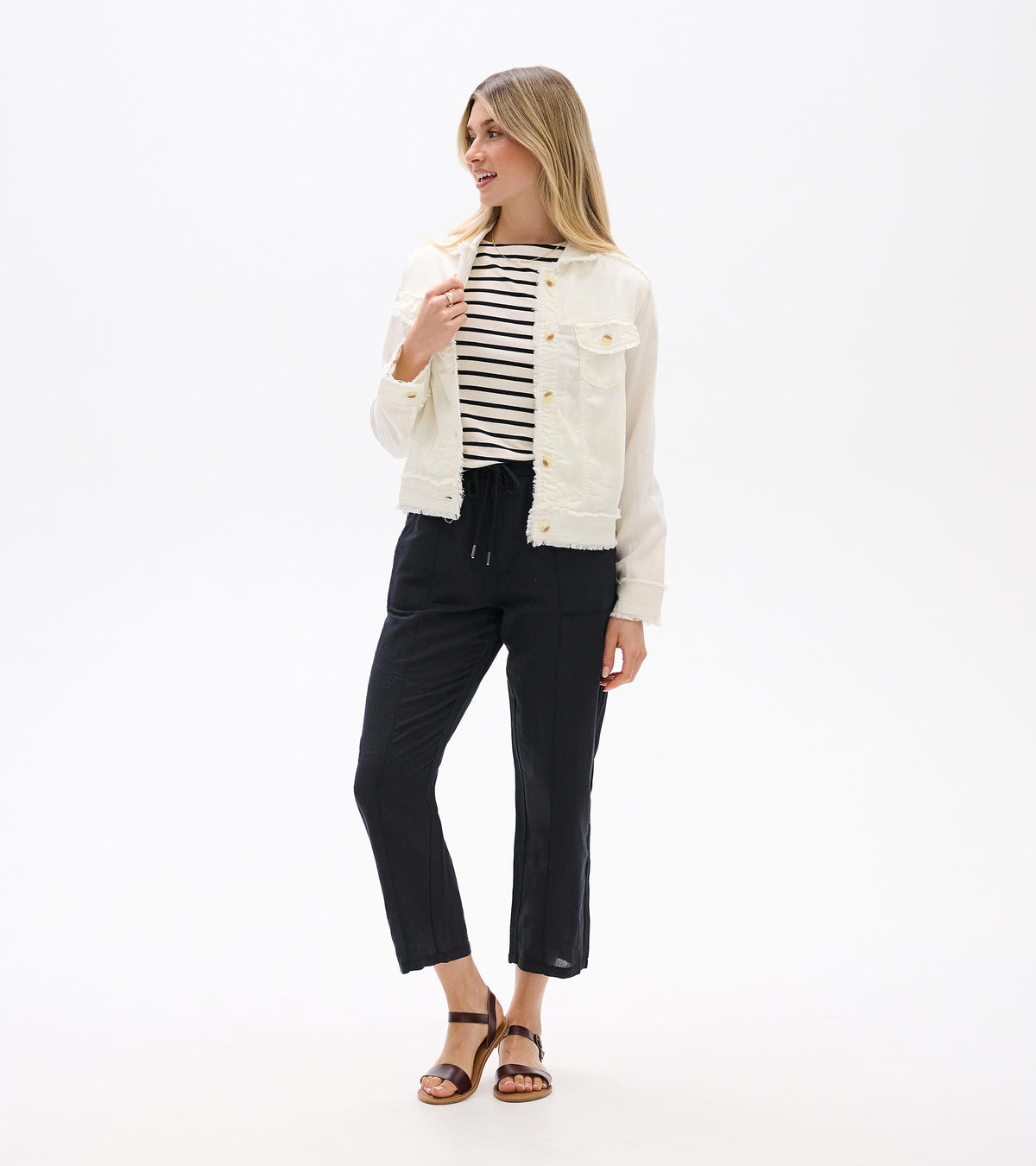 Tencel Jacket - Whisper White - Hatley Women