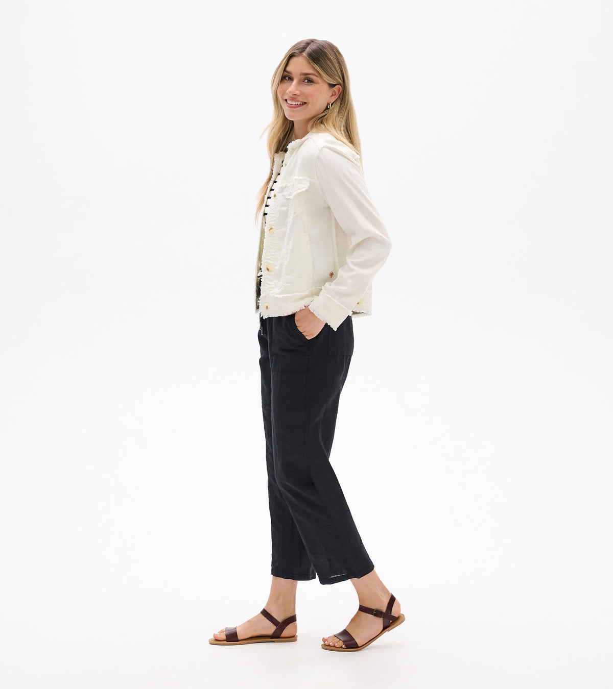 Tencel Jacket - Whisper White - Hatley Women