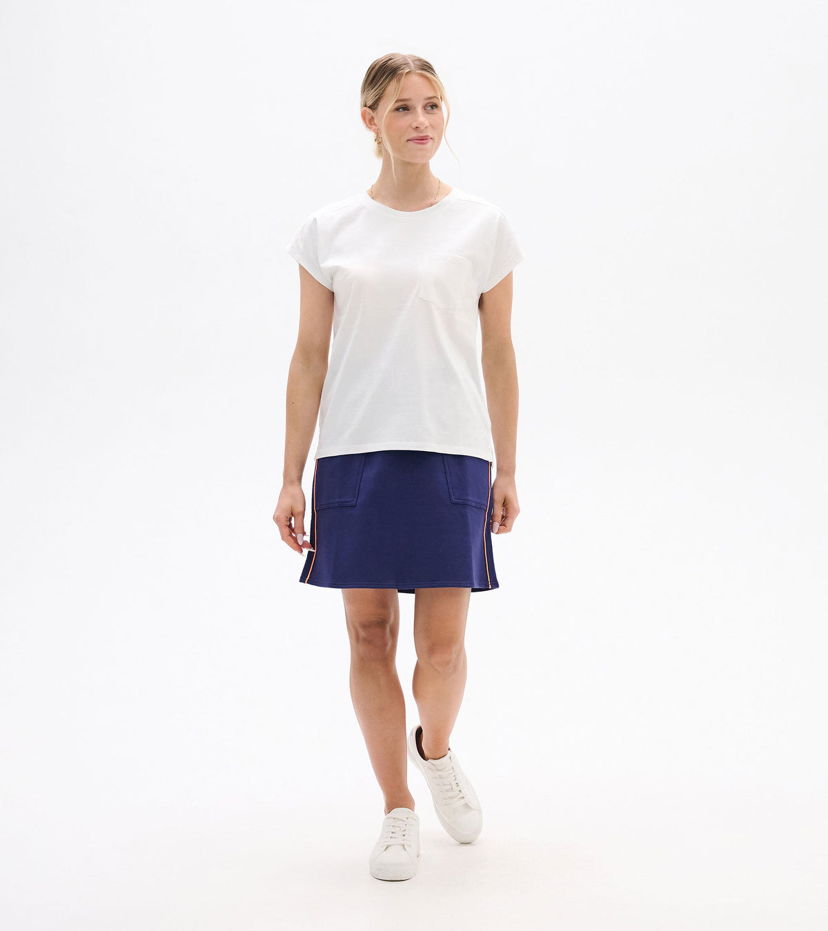 Ella Relaxed Tee - White - Hatley Women
