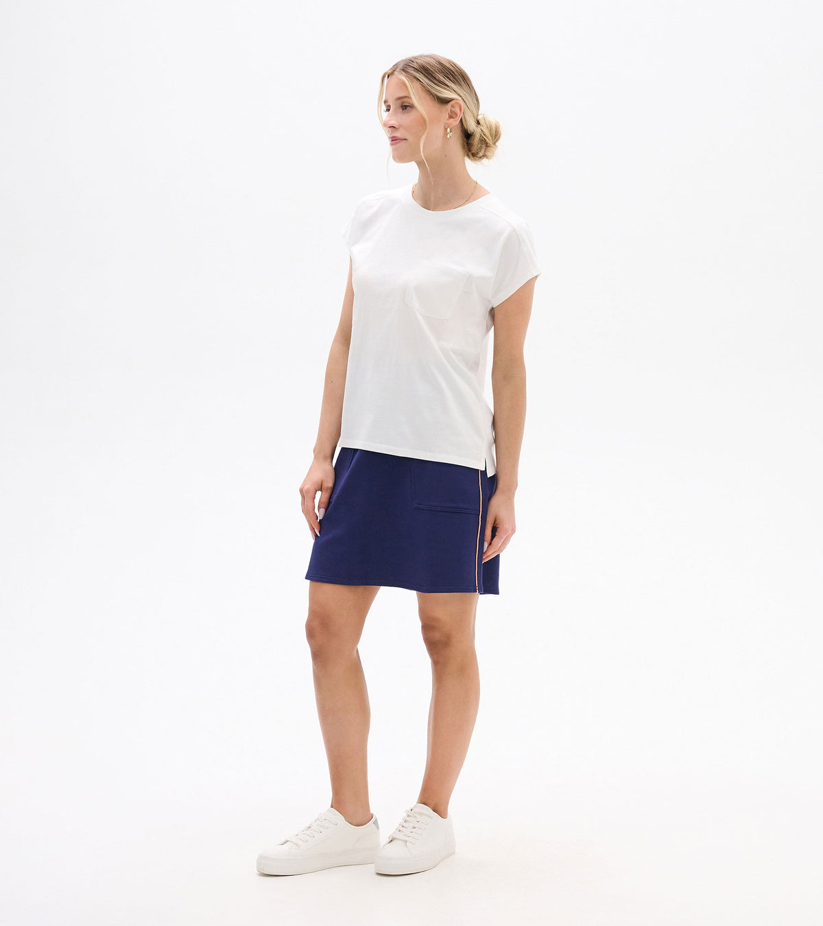 Ella Relaxed Tee - White - Hatley Women