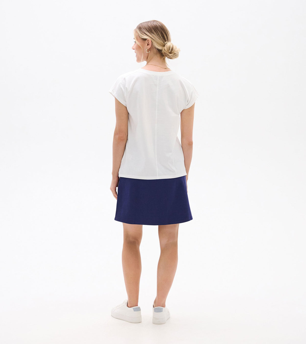 Ella Relaxed Tee - White - Hatley Women