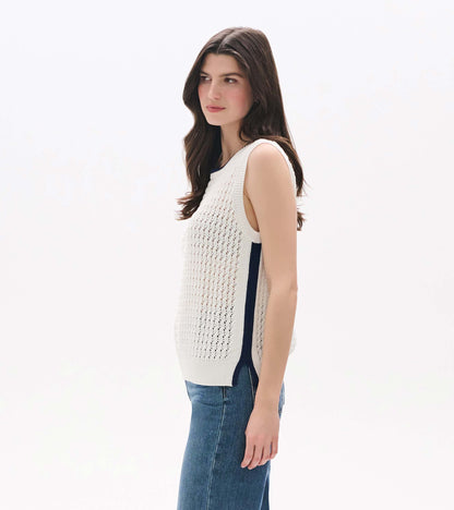 Cruz Knit Tank - White - Hatley Women