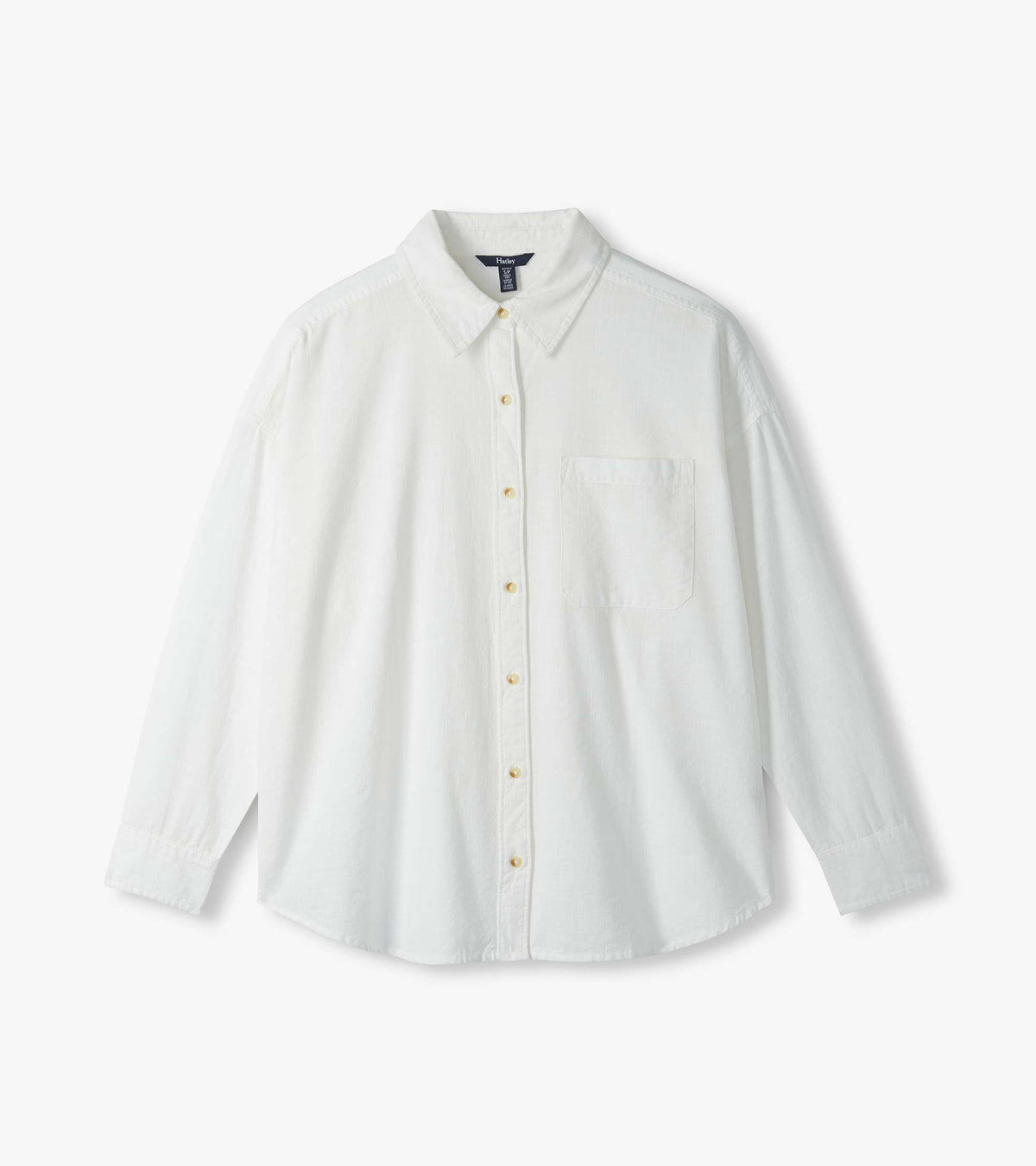 Relaxed Button Down - White - Hatley Women