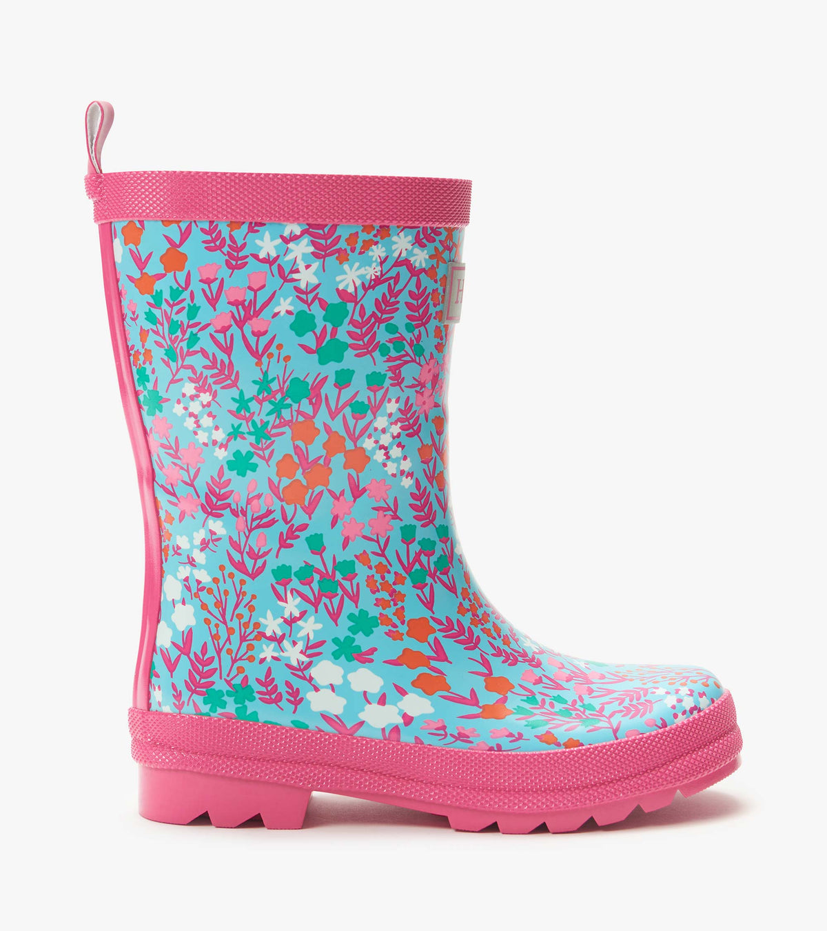 Girls Wildflowers Shiny Rain Boots - Hatley Girls