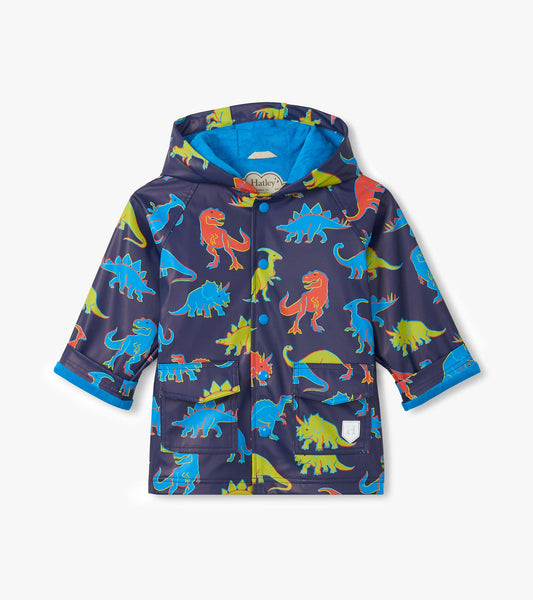 Boys Neon Dinos Rain Jacket - Hatley Boys